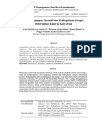 Efek Tunjangan, Insentif Dan Kedisiplinan Sebagai Determinan Kinerja Karyawan