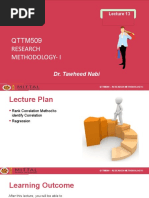 QTTM509 Research Methodology-I: Dr. Tawheed Nabi