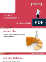 Multiple Regression Lecture in Research Methodology