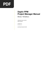 Daptiv PPM Project Manager User Manual