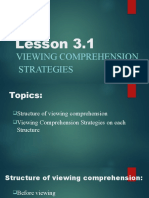 Lesson 3.2 - Viewing Comprehension Strategies