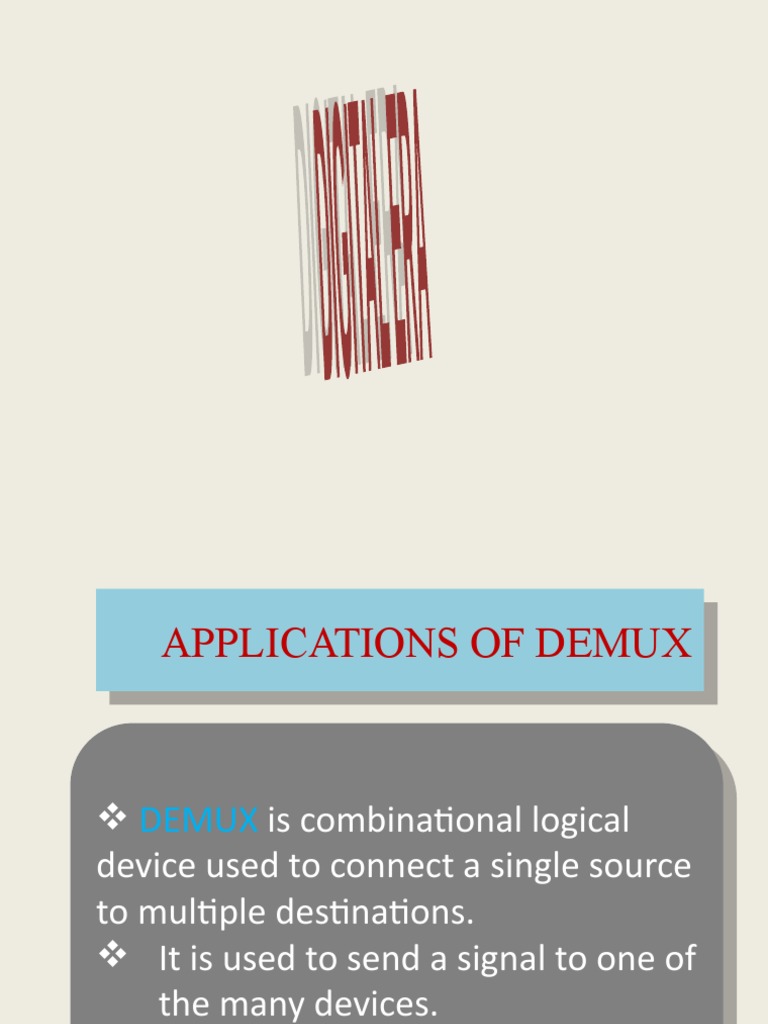 Application of Demux and Counter | PDF | Electronic Design | Computing