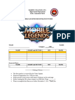 ML Registration Form (SHS)