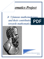Mathematics Project: 5 Famous Mathematicians and Their Contribution Towards Mathematics