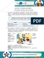 Mesero o El Cliente Clasificando Las Expresiones Del Recuadro en La Columna Correcta