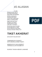 Sarwo Alasan: Tiket Akherat