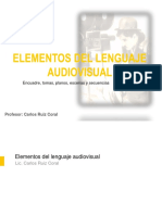 Clase 3 - ELEMENTOS - ENCUADRE - TOMA - PLANO - ESCENA - SECUENCIA - Prof. Carlos Ruiz