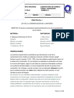 Conservación de la materia y reacciones redox