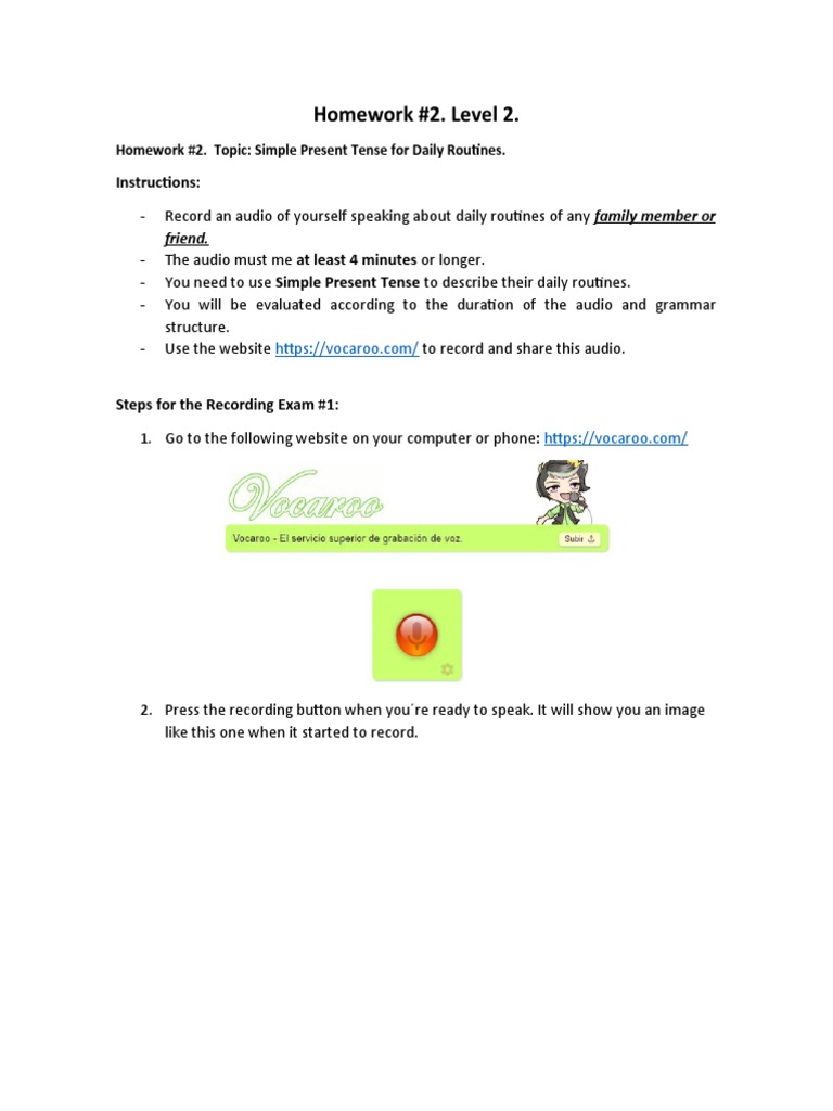 Homework #2. Level 2.: Instructions | Descargar gratis PDF ...