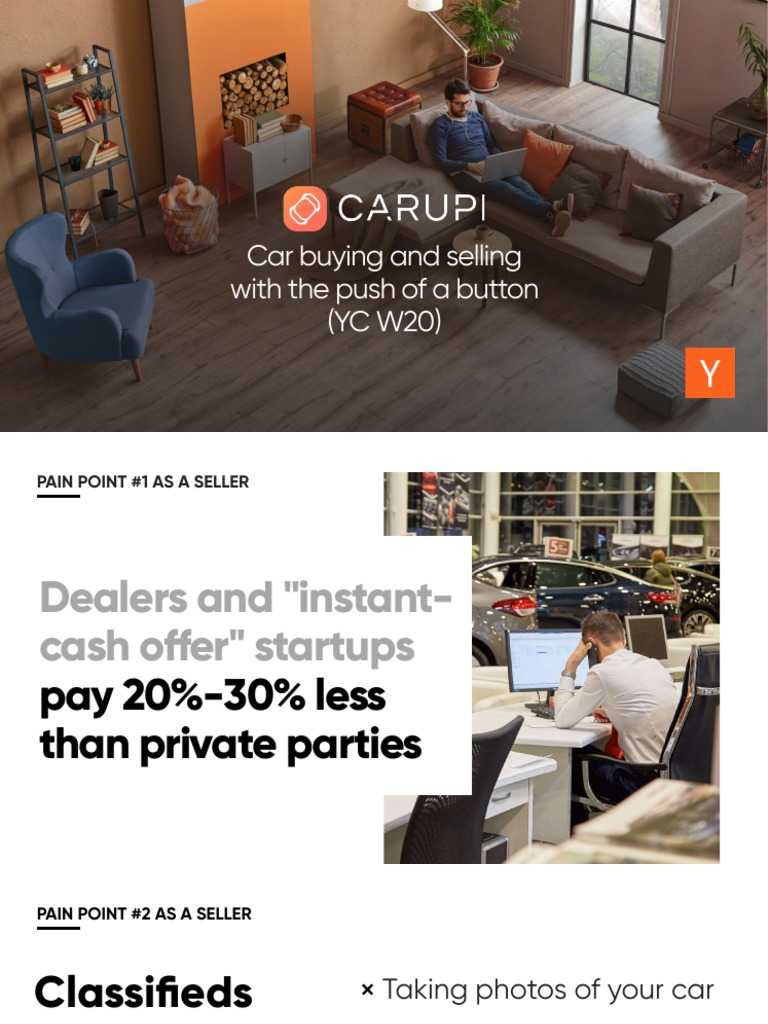 Car Buying and Selling With The Push of A Button (YC W20) PDF Sales