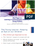 Red Flags in A Learning or Communication Disability in Young Children