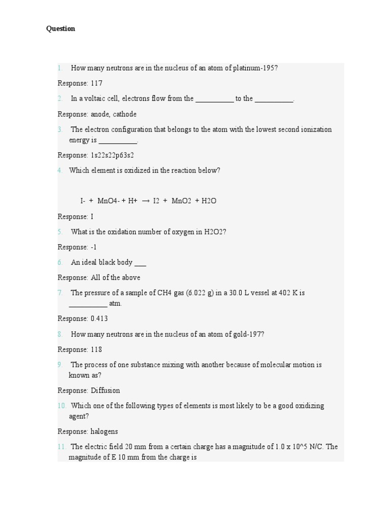 MTex ETex New 1 | PDF | Atoms | Redox