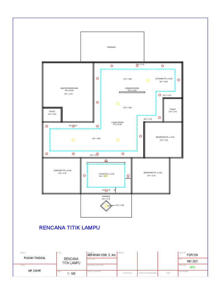 Rencana Titik Lampu | PDF
