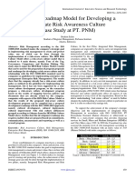 Proposed Roadmap Model For Developing A Corporate Risk Awareness Culture (Case Study at PT. PNM)