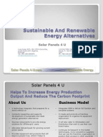 Sustainable Renewable Energy Alternatives