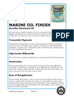 Marine Oil Finish Protects and Beautifies Exterior Wood