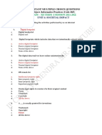 Class - Xii Term - I Session 2021-2022: Important Multiple Choice Questions Subject: Informatics Practices (Code-065)