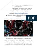 ASSISTIR HD ▷ Venom 2 - Tempo de Carnificina 【2021】 Dublado Filme Online Gratis em - PT