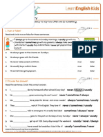 Grammar Practice Adverbs of Frequency Worksheet