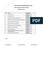 GREEN CAMPUS-Syllabus