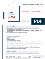 Cours Java Chapitre 2