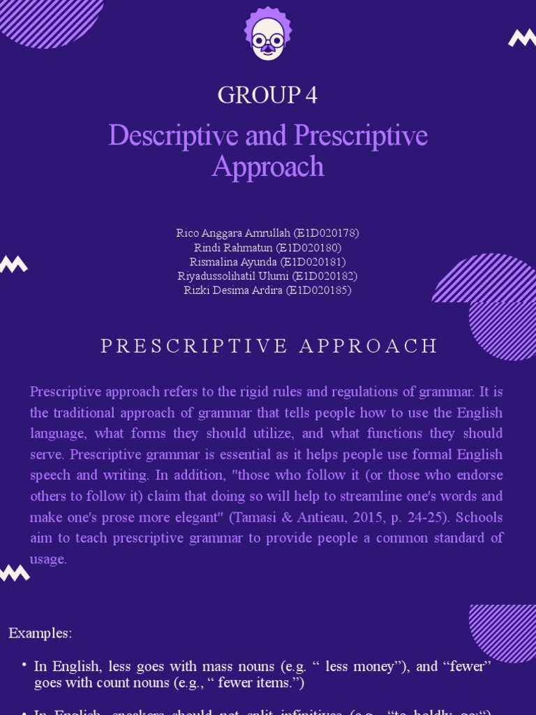 Exploring the Difference Between Prescriptive and Descriptive ...