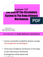 The Role of The Circulatory System in The Body Defense Mechanism