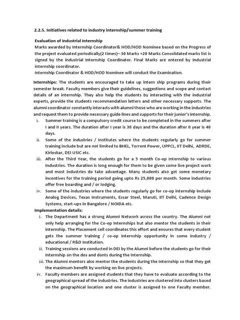 Industry Internship and Co-op Program | PDF | Internship | Job Hunting