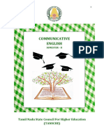 Communicative English: Tamil Nadu State Council For Higher Education (Tansche)