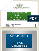 Maths - REAL NUMBERS PDF