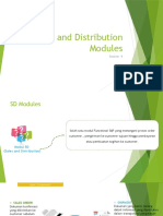 Sales Distribution Modules