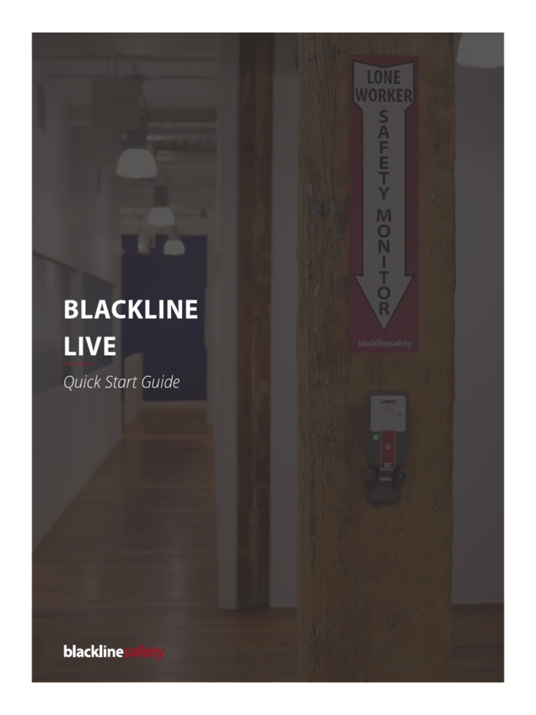 Blackline Live Quick Start Guide PDF Online And Offline Menu