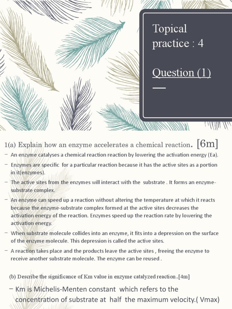 Biology Presentation (Topical Practice 4) . | PDF