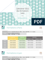 Calendrier 2022 Lean Xlformation