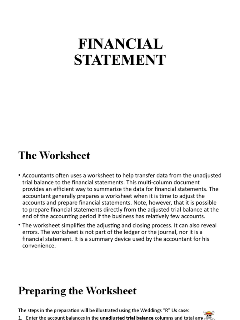 Financial Statement Preparation Guide | PDF | Balance Sheet | Debits ...