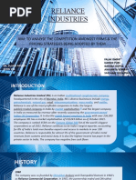 Reliance Industries: Aim: To Analyse The Competition Amongst Firms & The Pricing Strategies Being Adopted by Them