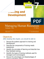 Training and Development: Managing Human Resources