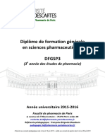 Livret DFGSP3 Faculté Paris 2015 - 2016