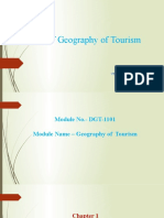 An Introduction To The GEOGRAPHY of TOURISM Last