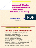 Occupational Health in Social Responsibility Standards: (ISO 26000 SA 8000)