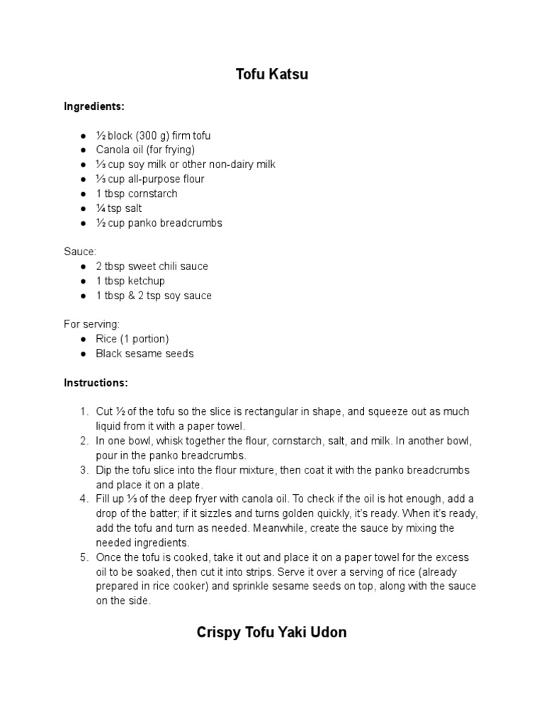 Test 3 PDF Tofu Sauce