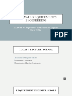 Software Requirements Engineering: LECTURE 02: Requirements and Requirement Engineer Qurat Ul Ain