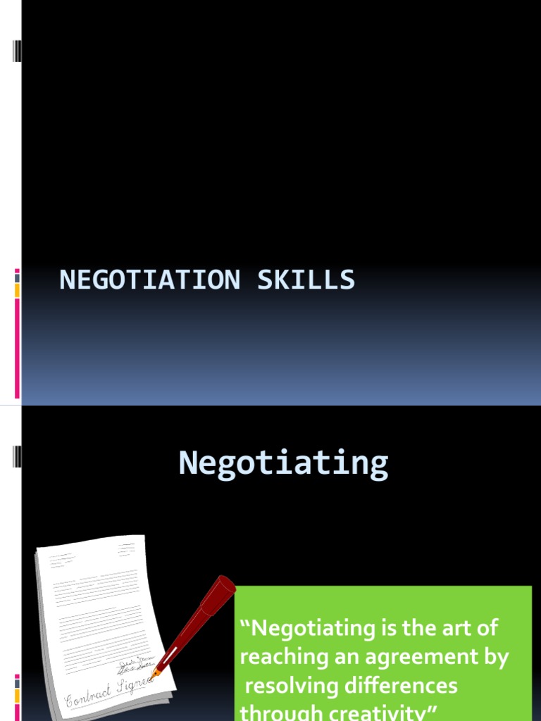 Mastering Negotiation Skills Guide | PDF | Business | Negotiation