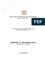 663 Chemical Technology 3rd Sem