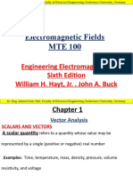 Electromagnetic Fields MTE 100: Engineering Electromagnetics Sixth Edition William H. Hayt, Jr. - John A. Buck