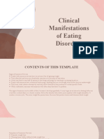 Clinical Manifestations of Eating Disorders