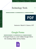 Technology Tools: Instructor: Mariel G. Zamora, LPT