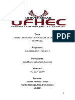 Unidad I. Historia y Evolucion de La Lengua Española (Luis Miguel Valenzuela) .