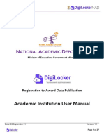 Academic Institution User Manual: Ational Cademic Epository