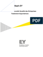 Le Flash EY: La Nouvelle Fiscalité Des Entreprises Totalement Exportatrices